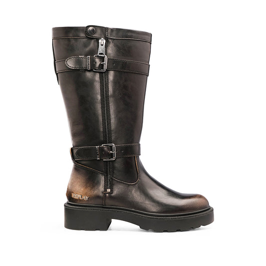Bota Casual Mulher Castanho