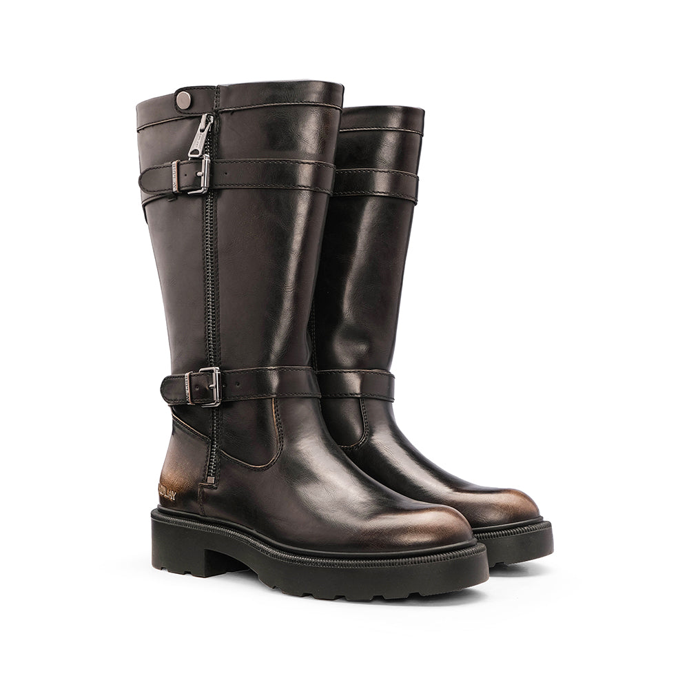 Bota Casual Mulher Castanho