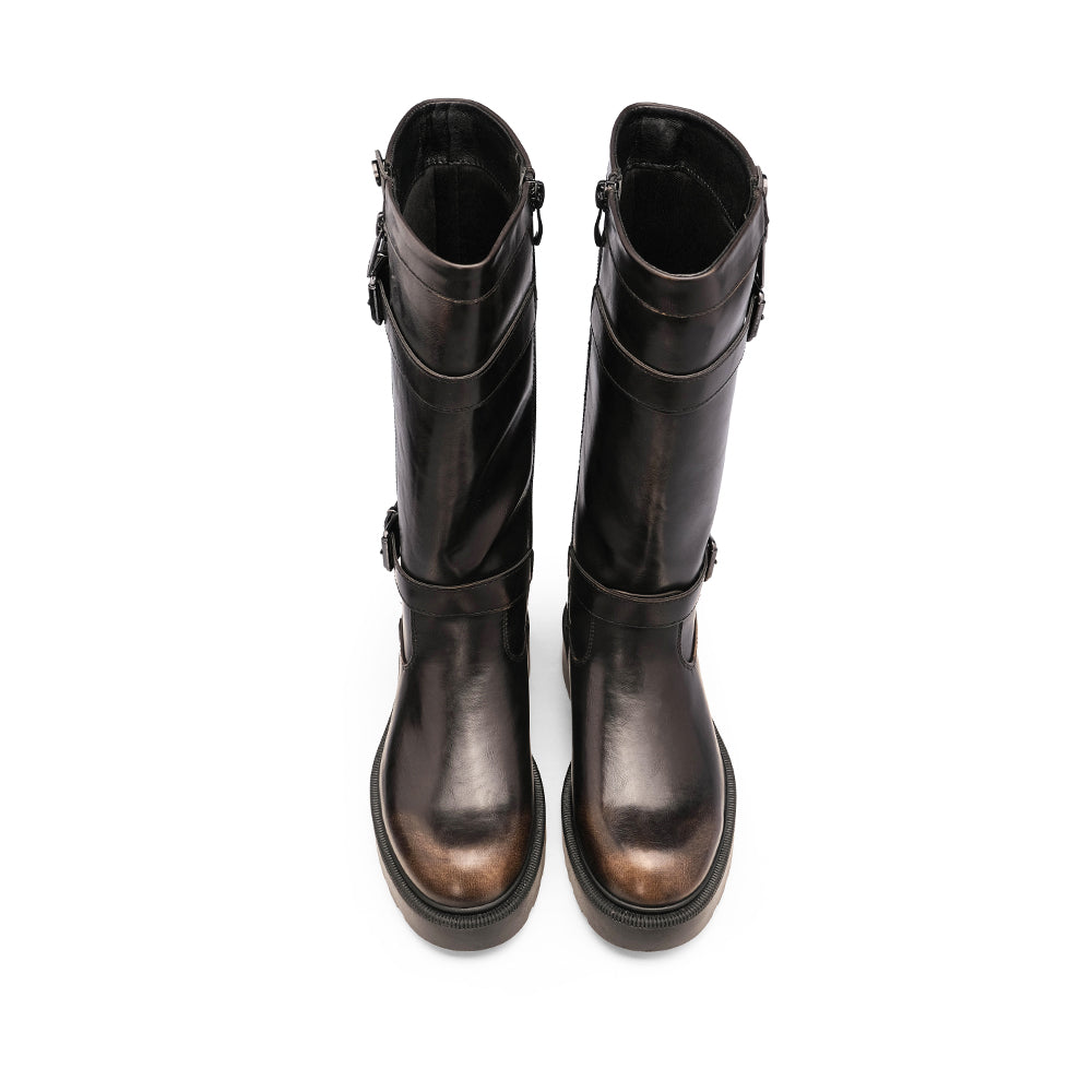 Bota Casual Mulher Castanho
