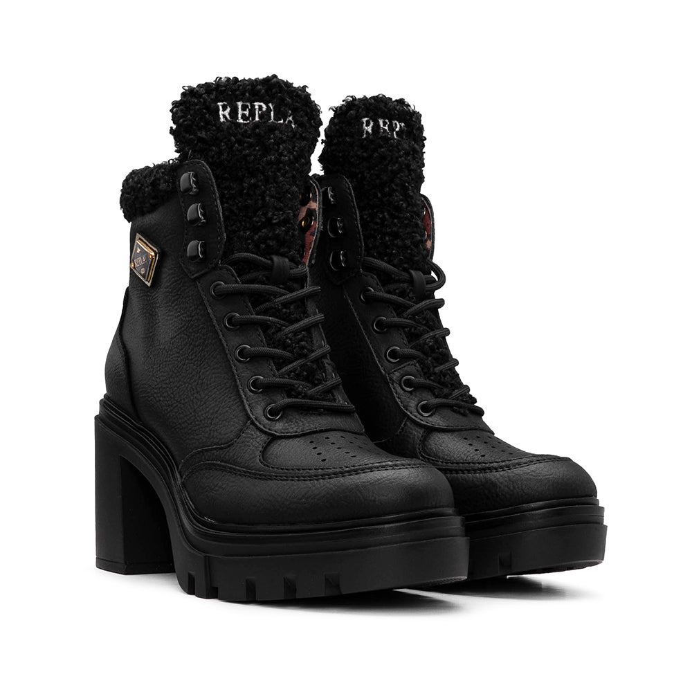 Botim Salto Alto Mulher Preto