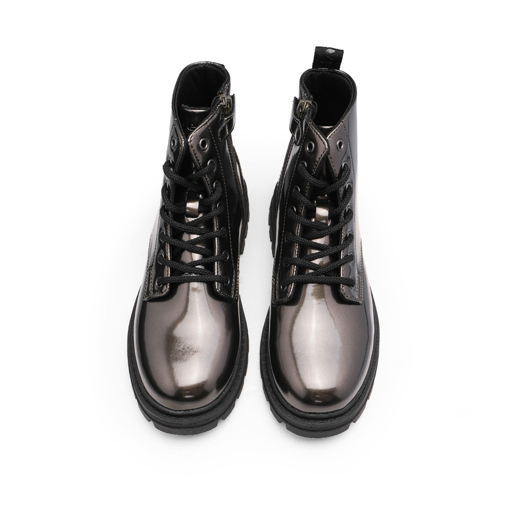 Bota Militar Mulher Cinzento