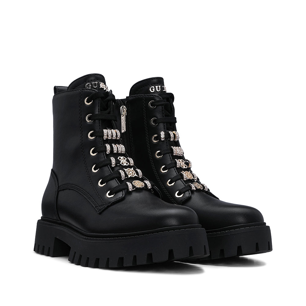 Bota Salto Raso Mulher Preto