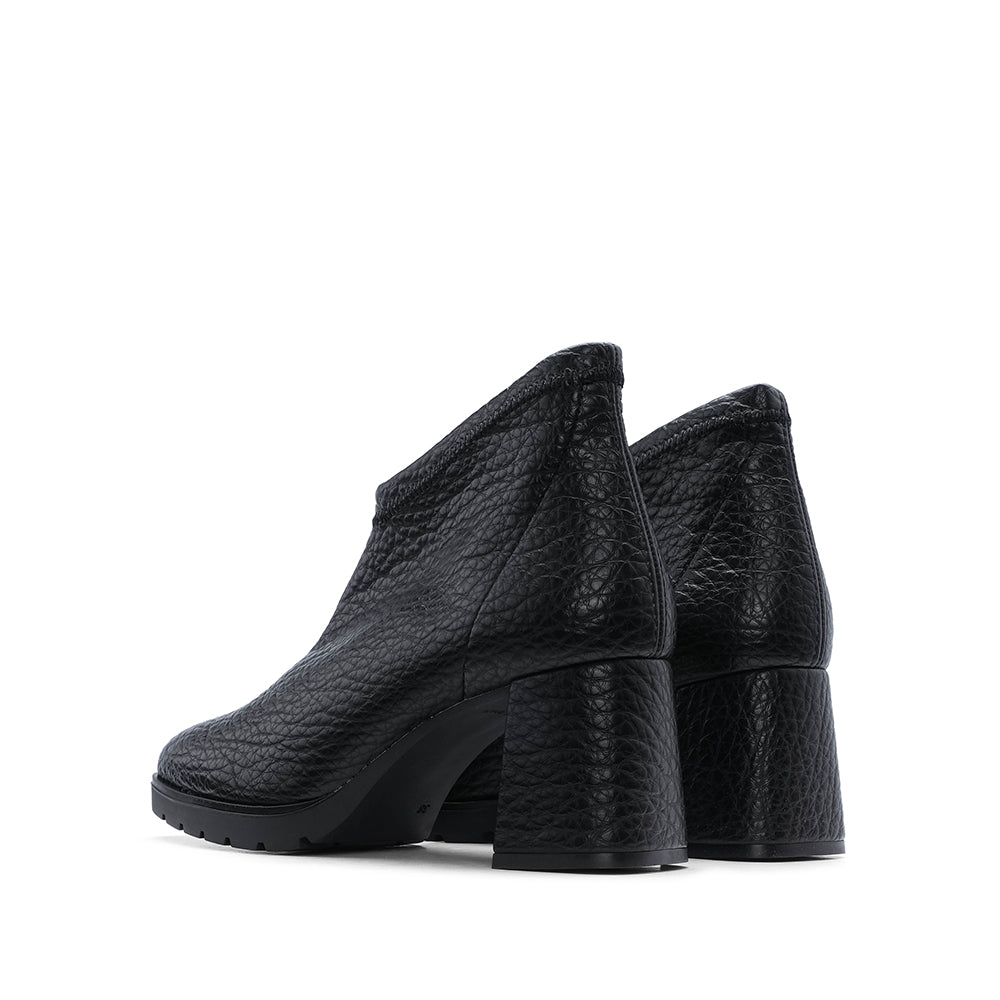 Botim Salto Alto Mulher Pele Preto