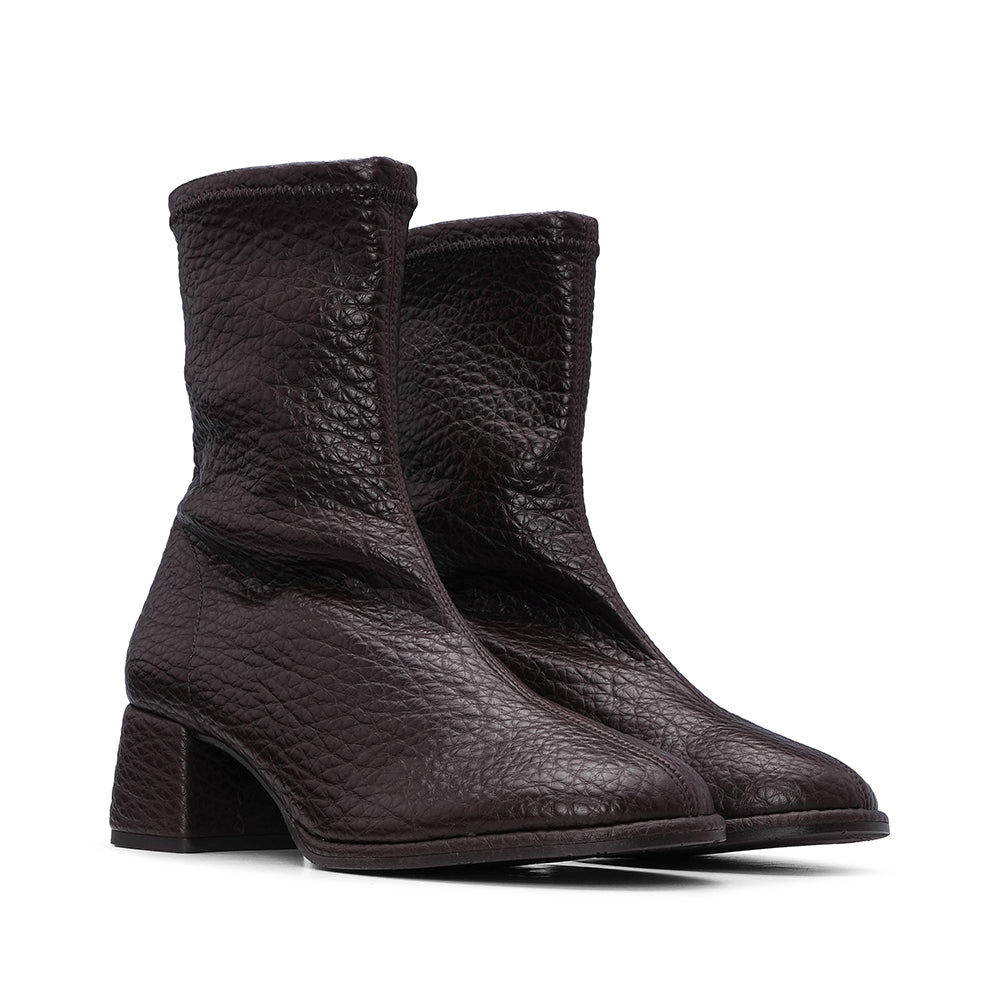 Botim Salto Médio Mulher Castanho