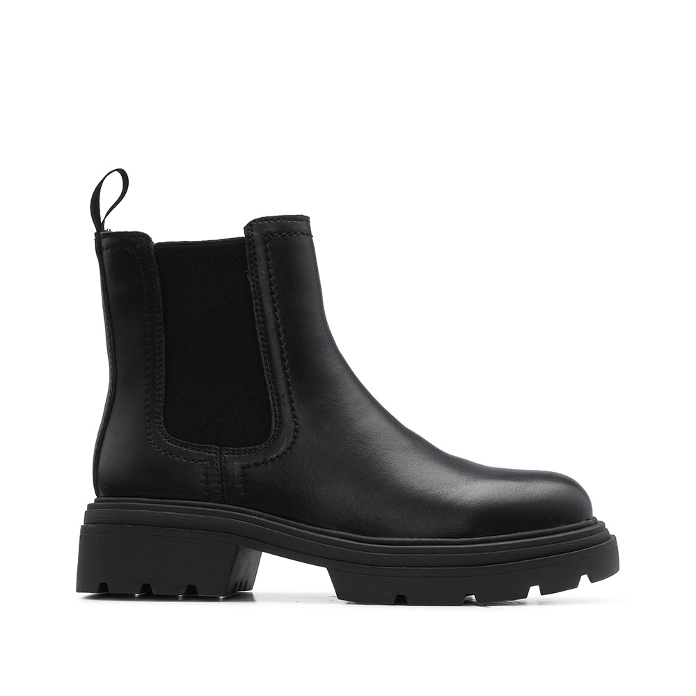Bota Casual Mulher Pele Preto