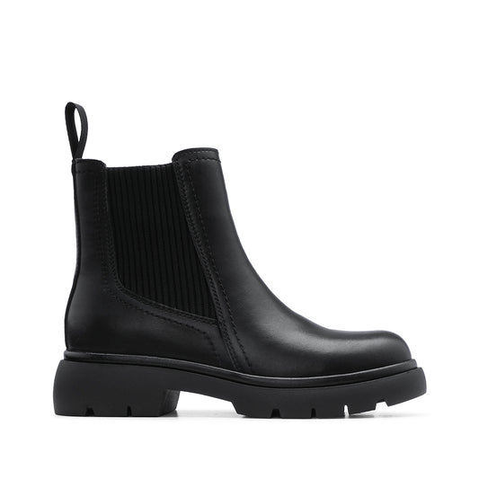 Bota Casual Mulher Pele Preto