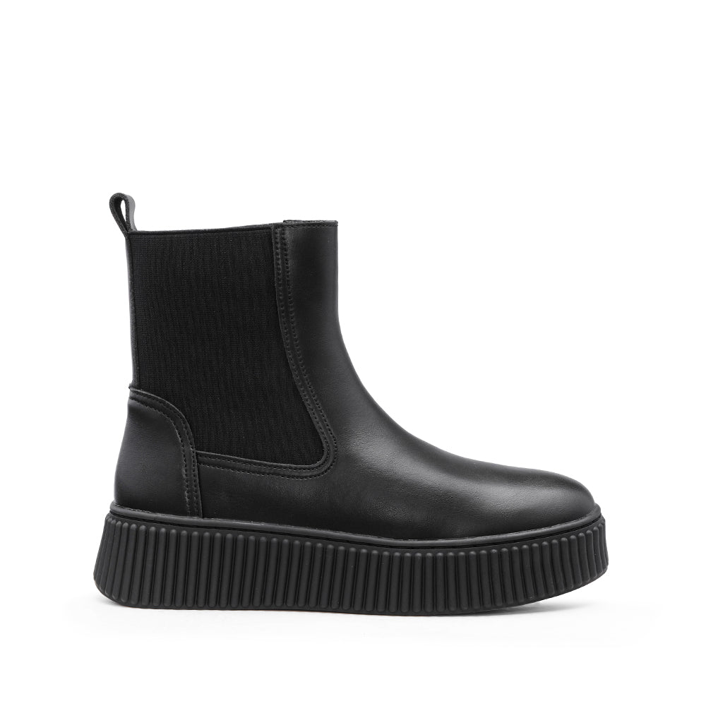 Bota Chelsea Mulher Pele Preto