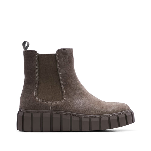 Bota Casual Mulher Camurça Taupe