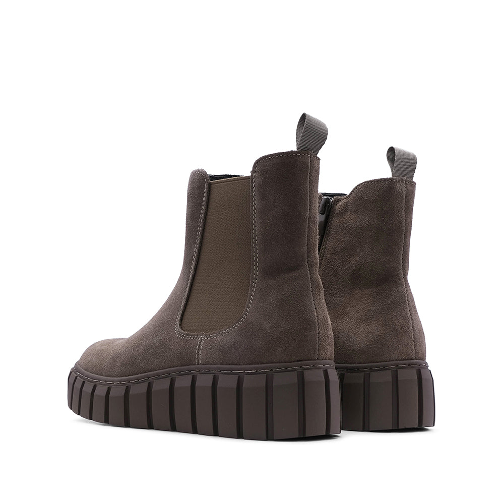 Bota Casual Mulher Camurça Taupe