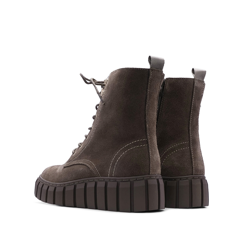 Bota Casual Mulher Camurça Taupe