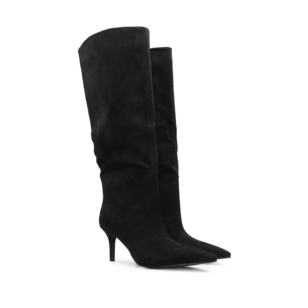 Bota Salto Médio Mulher Preto