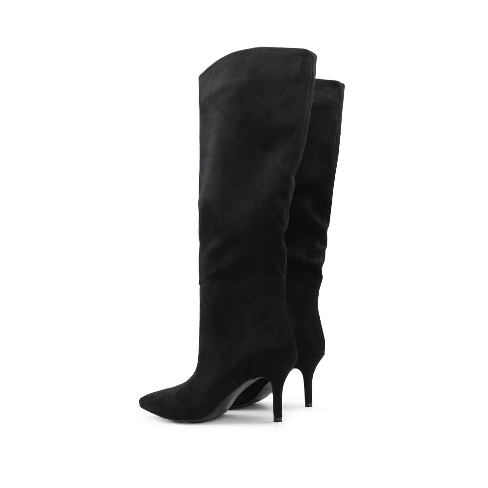 Bota Salto Médio Mulher Preto