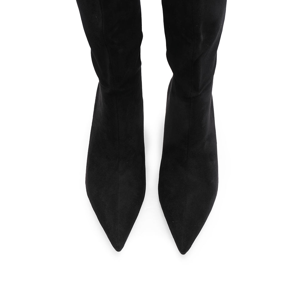 Bota Salto Médio Mulher Preto