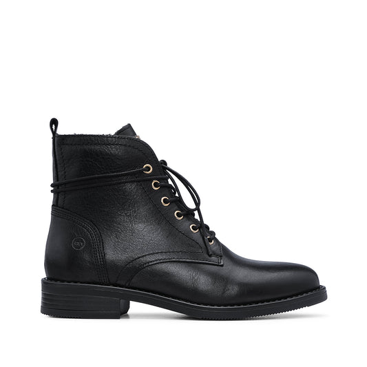 Botim Casual Mulher Pele Preto