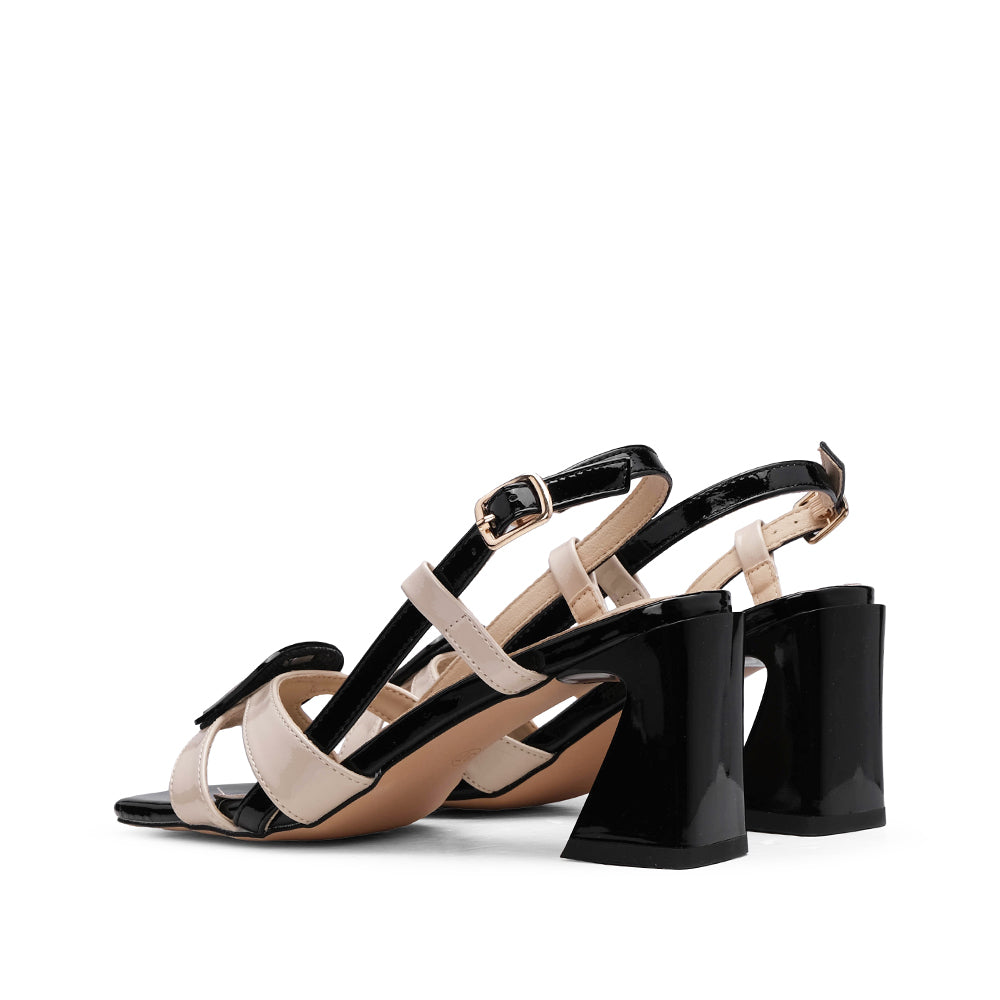 Sandália Salto Alto Mulher Verniz Preto