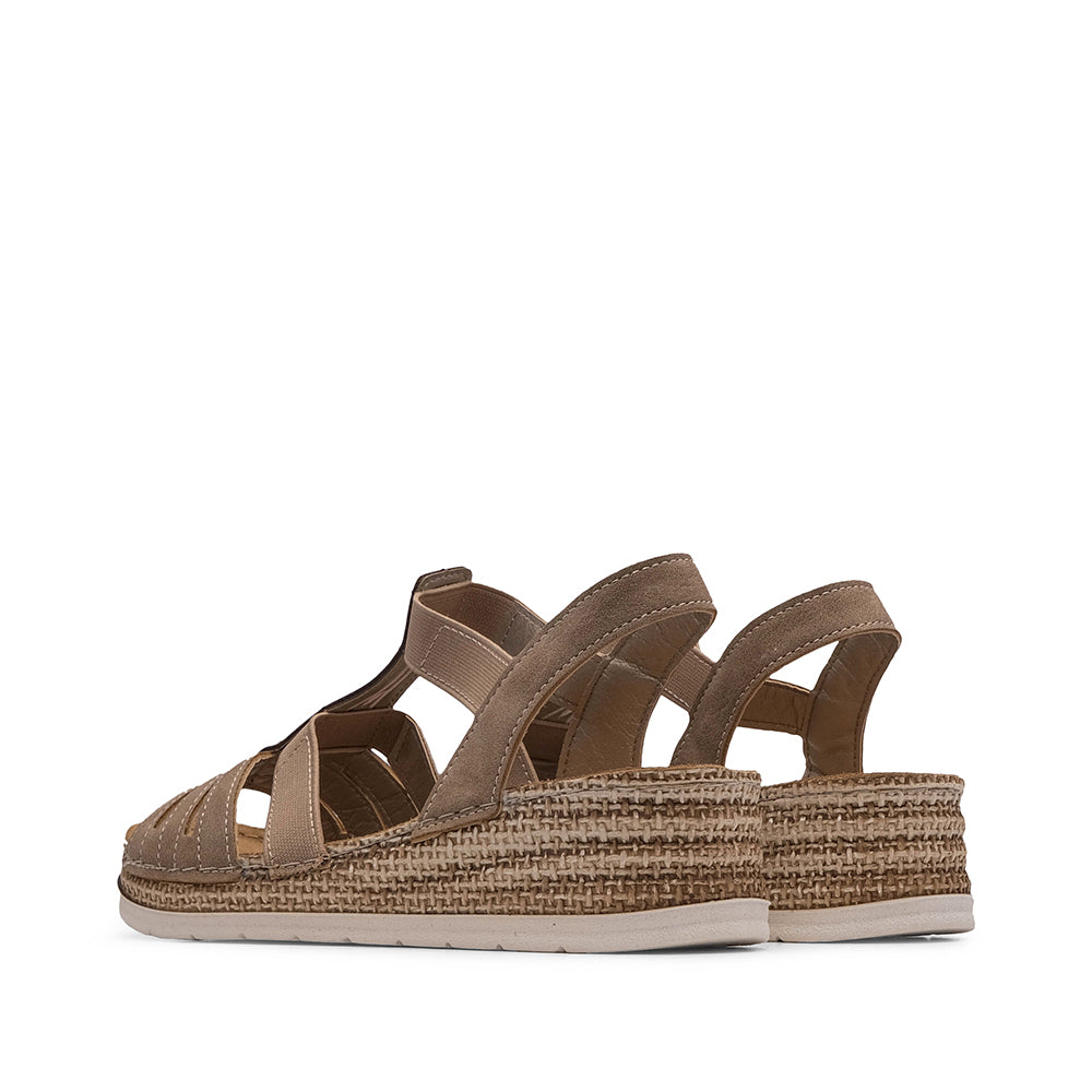 Sandália Conforto Mulher Taupe