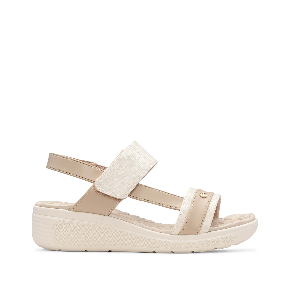 Sandália Conforto Mulher Bege