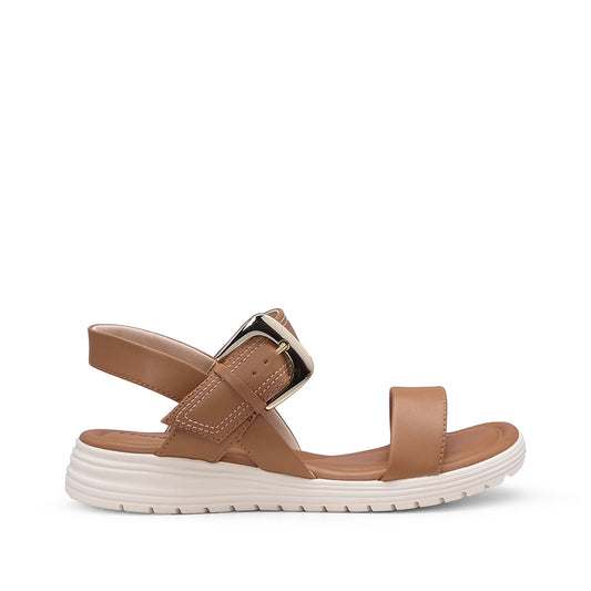 Sandália Conforto Mulher Camel