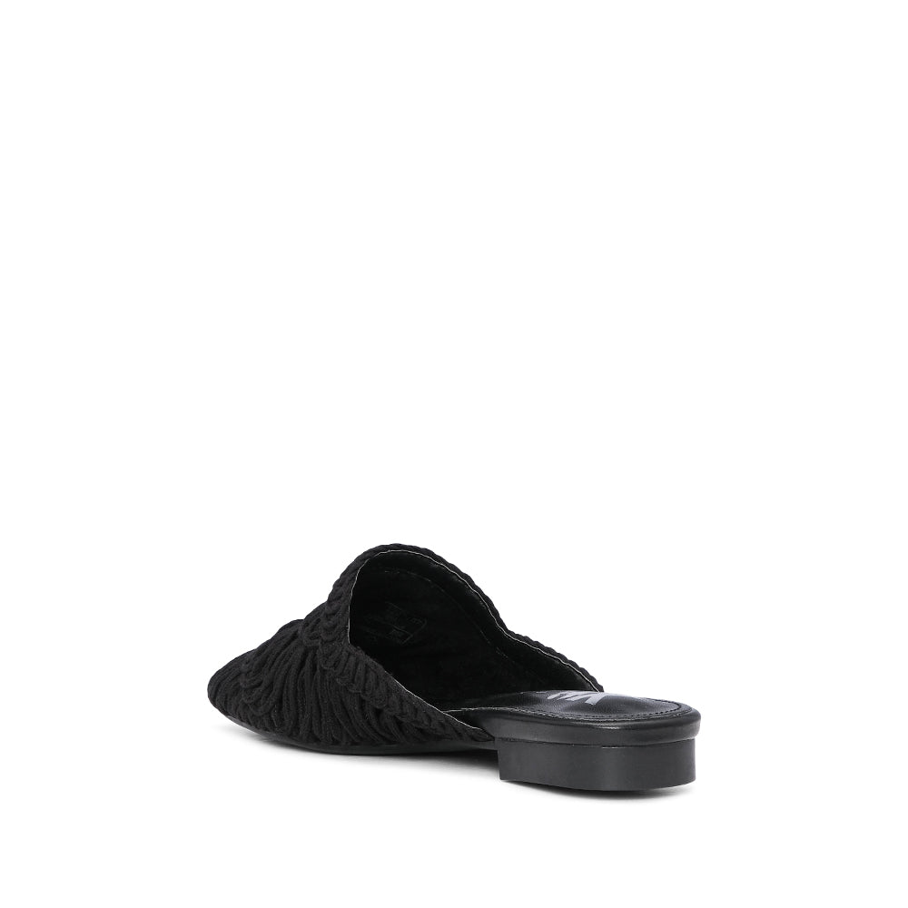 Mule  Mulher Pele Sintética Preto