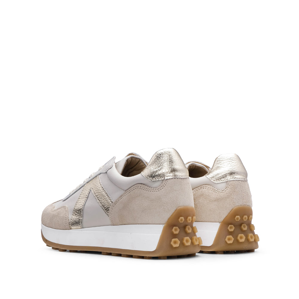 Sapatilha Casual Mulher Pele Dourado