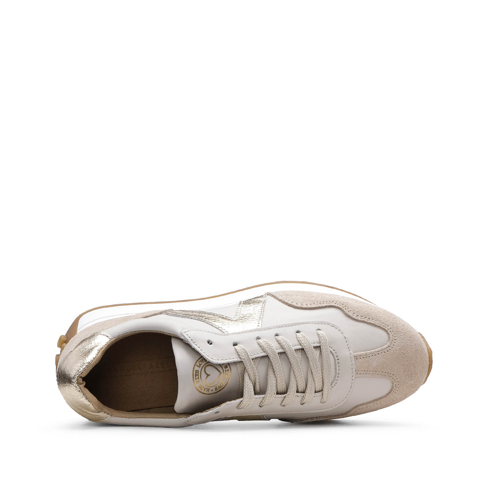 Sapatilha Casual Mulher Pele Dourado