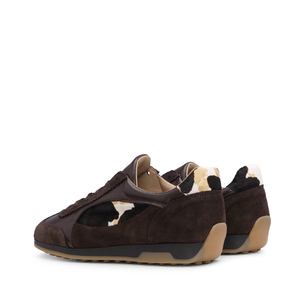 Sapatilha Casual Mulher Camurça Castanho