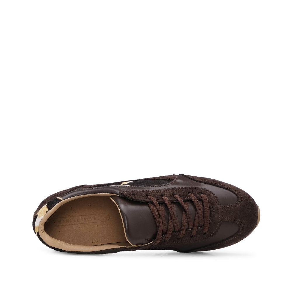 Sapatilha Casual Mulher Camurça Castanho