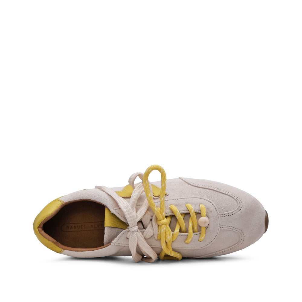 Sapatilha Casual Mulher Camurça Amarelo