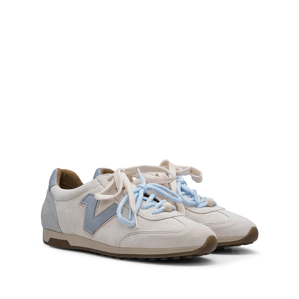 Sapatilha Casual Mulher Camurça Azul Bebe