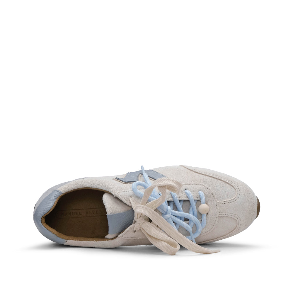 Sapatilha Casual Mulher Camurça Azul Bebe