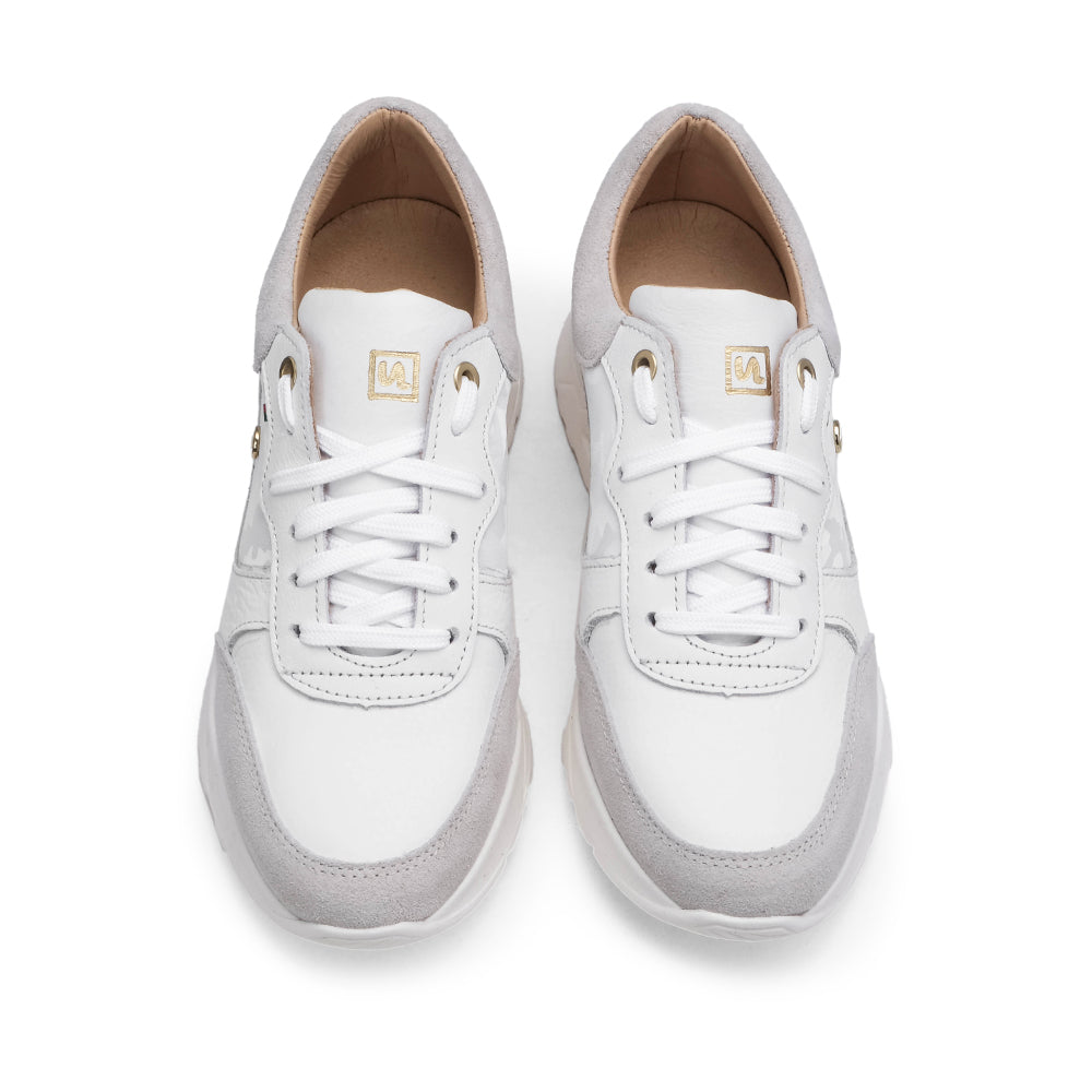 Sapatilha Casual Mulher Pele Branco