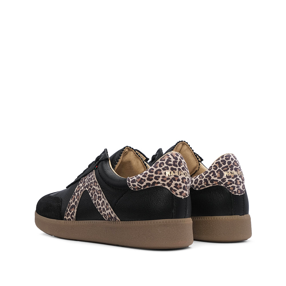 Sapatilha Casual Mulher Camurça Preto