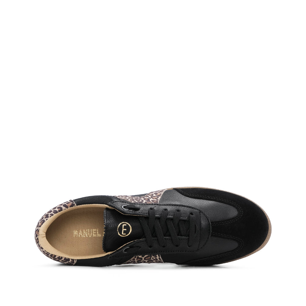 Sapatilha Casual Mulher Camurça Preto