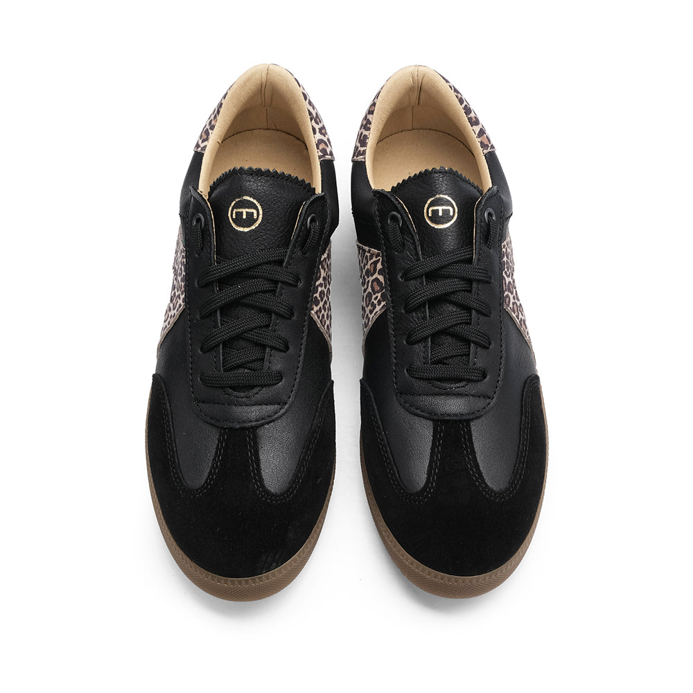 Sapatilha Casual Mulher Camurça Preto