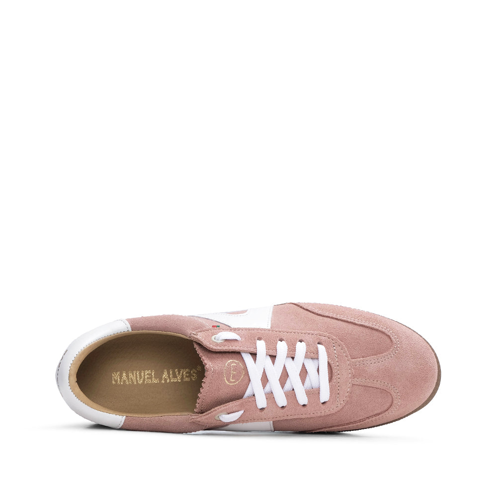 Sapatilha Casual Mulher Camurça Rosa