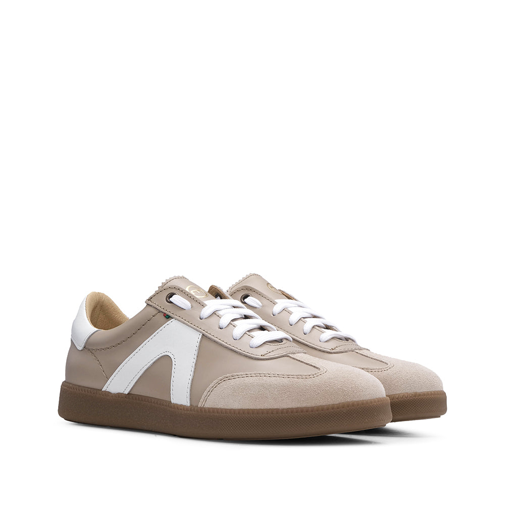 Sapatilha Casual Mulher Camurça Taupe