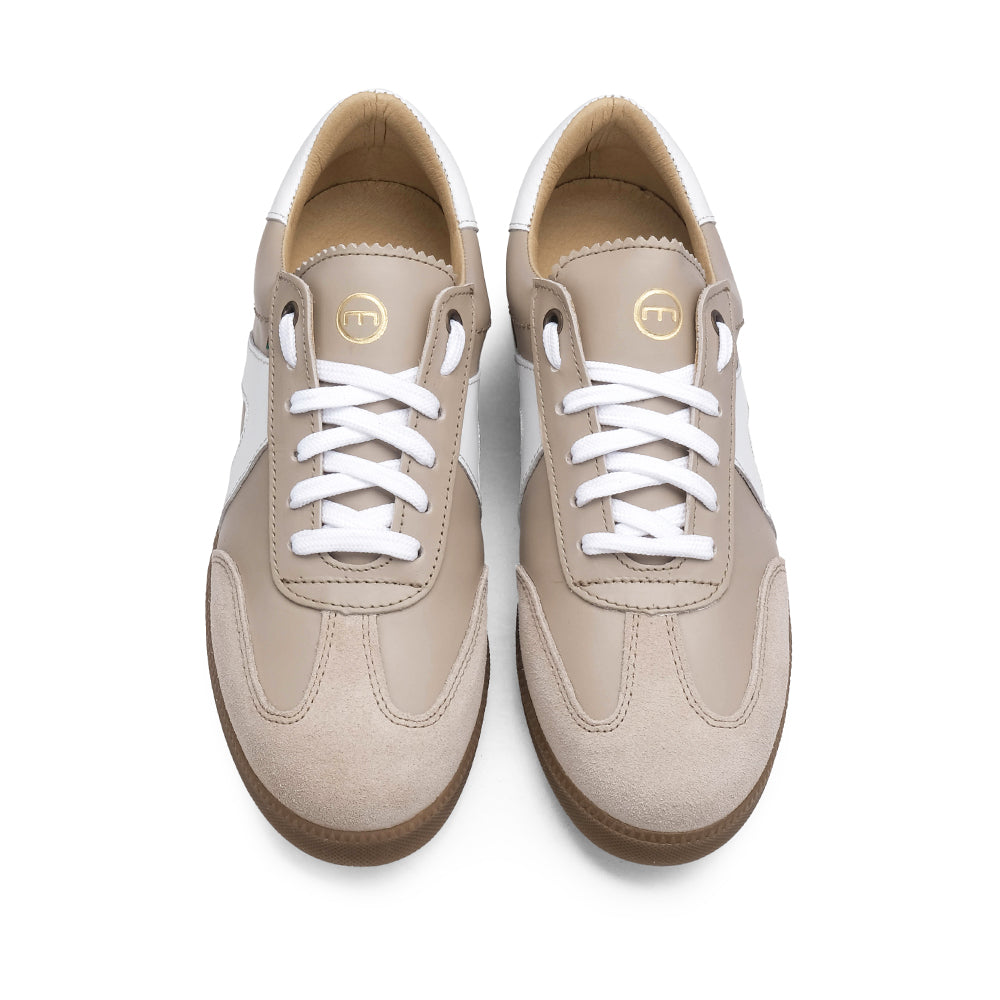 Sapatilha Casual Mulher Camurça Taupe