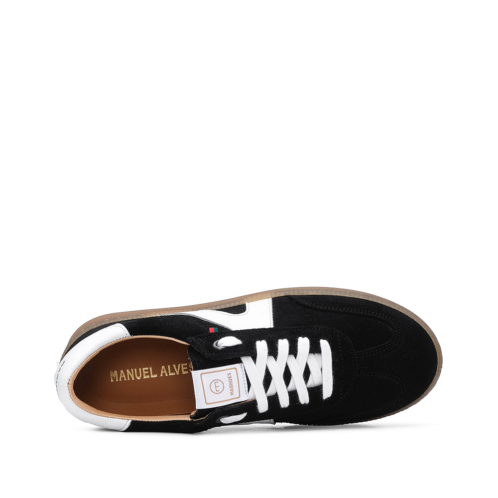 Sapatilha Casual Mulher Camurça Preto