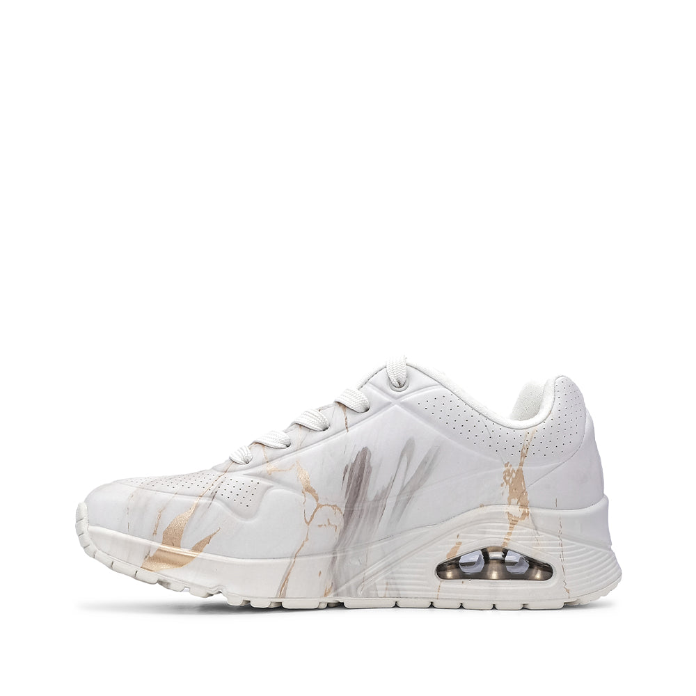 Sapatilha Casual Mulher Bege E Branco