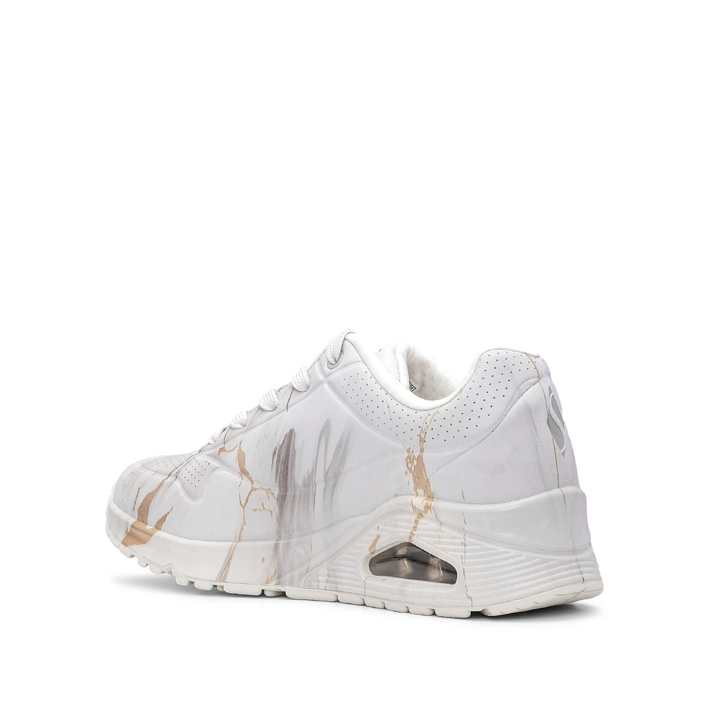 Sapatilha Casual Mulher Bege E Branco
