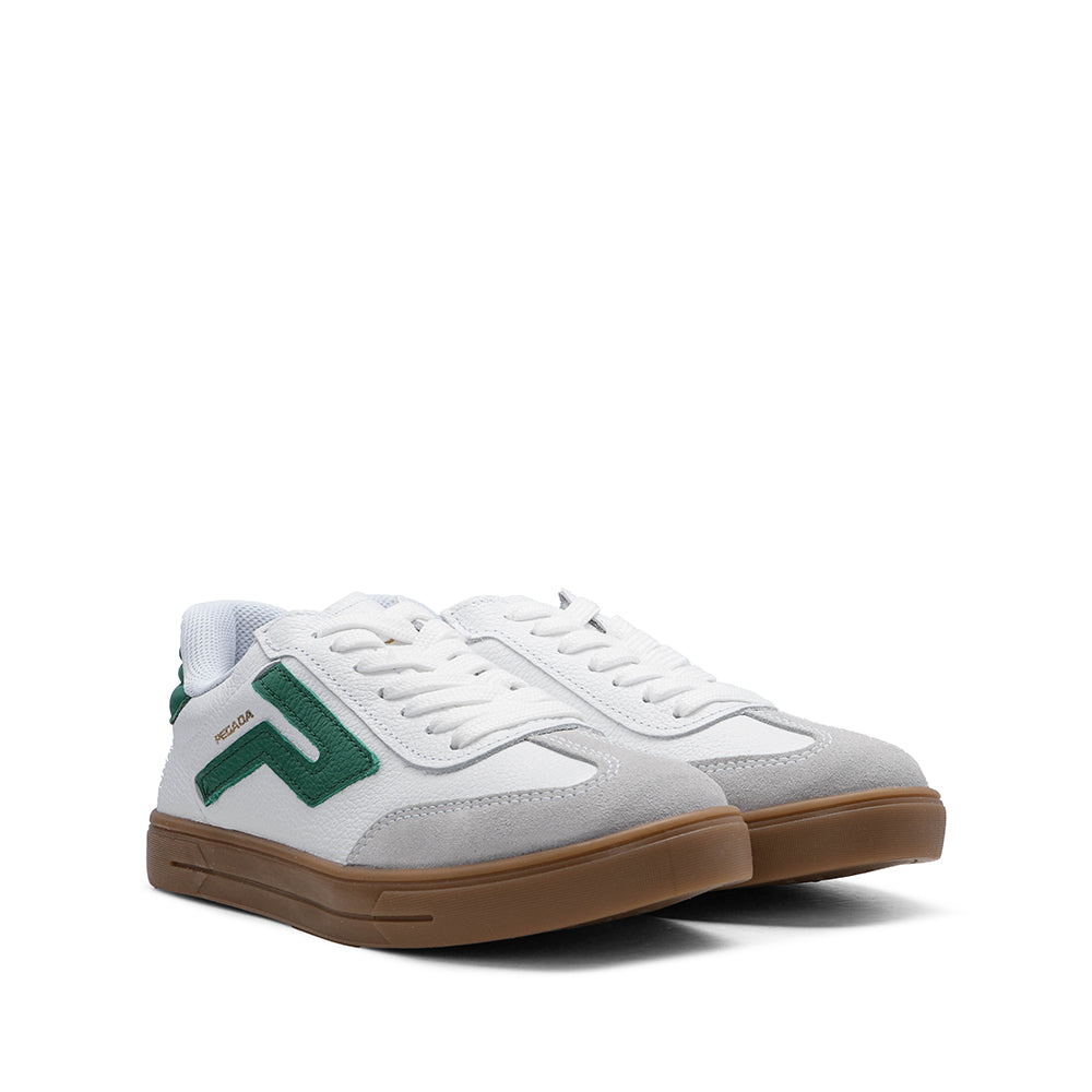 Sapatilha Casual Mulher Pele Branco E Ver