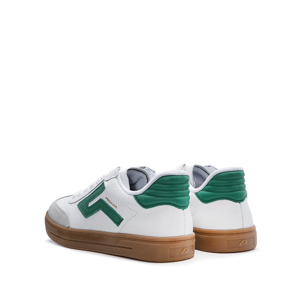Sapatilha Casual Mulher Pele Branco E Ver