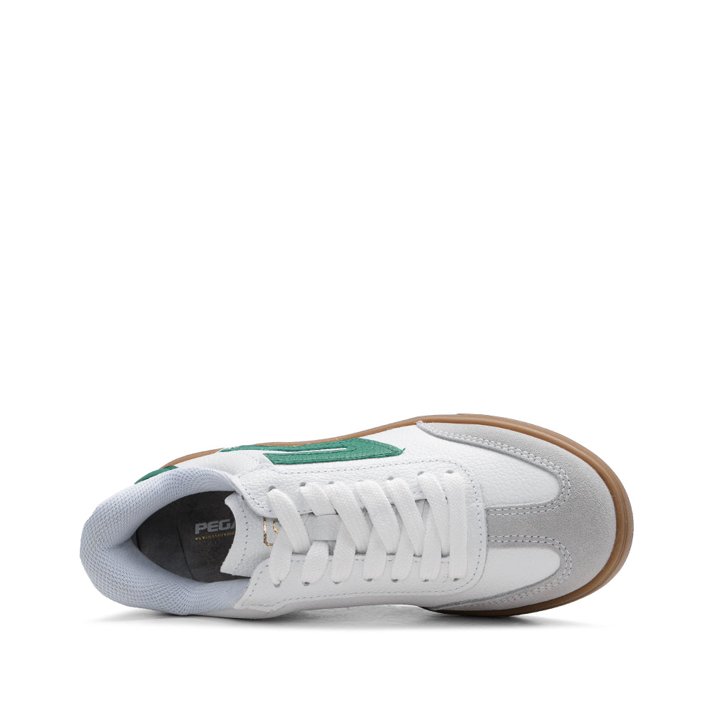 Sapatilha Casual Mulher Pele Branco E Ver