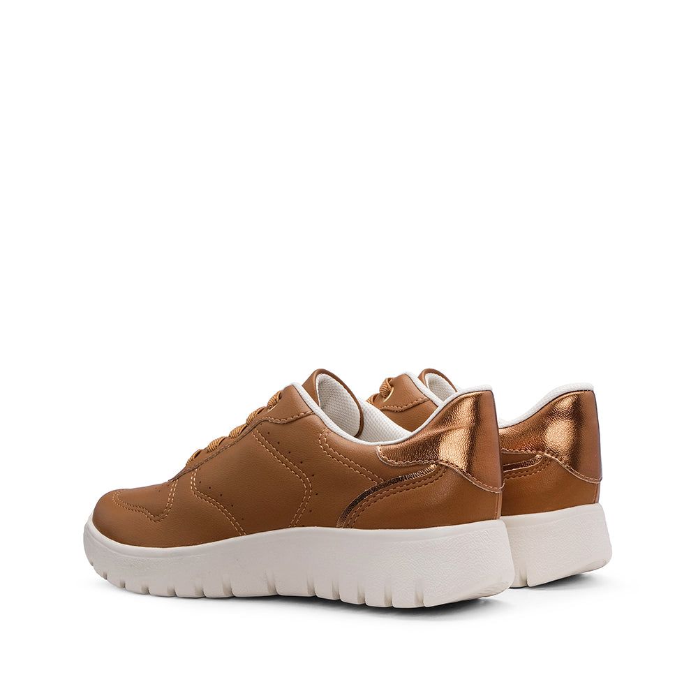 Sapatilha Conforto Mulher Pele Camel