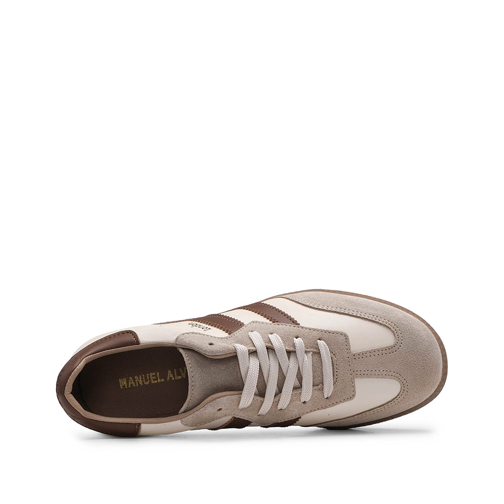 Sapatilha Casual Mulher Camurça Creme