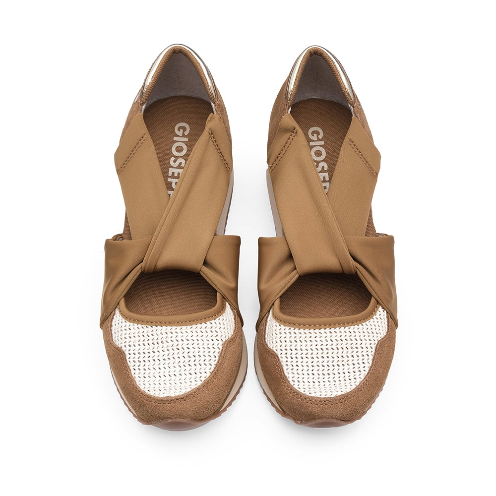 Sapato Salto Cunha Mulher Camel