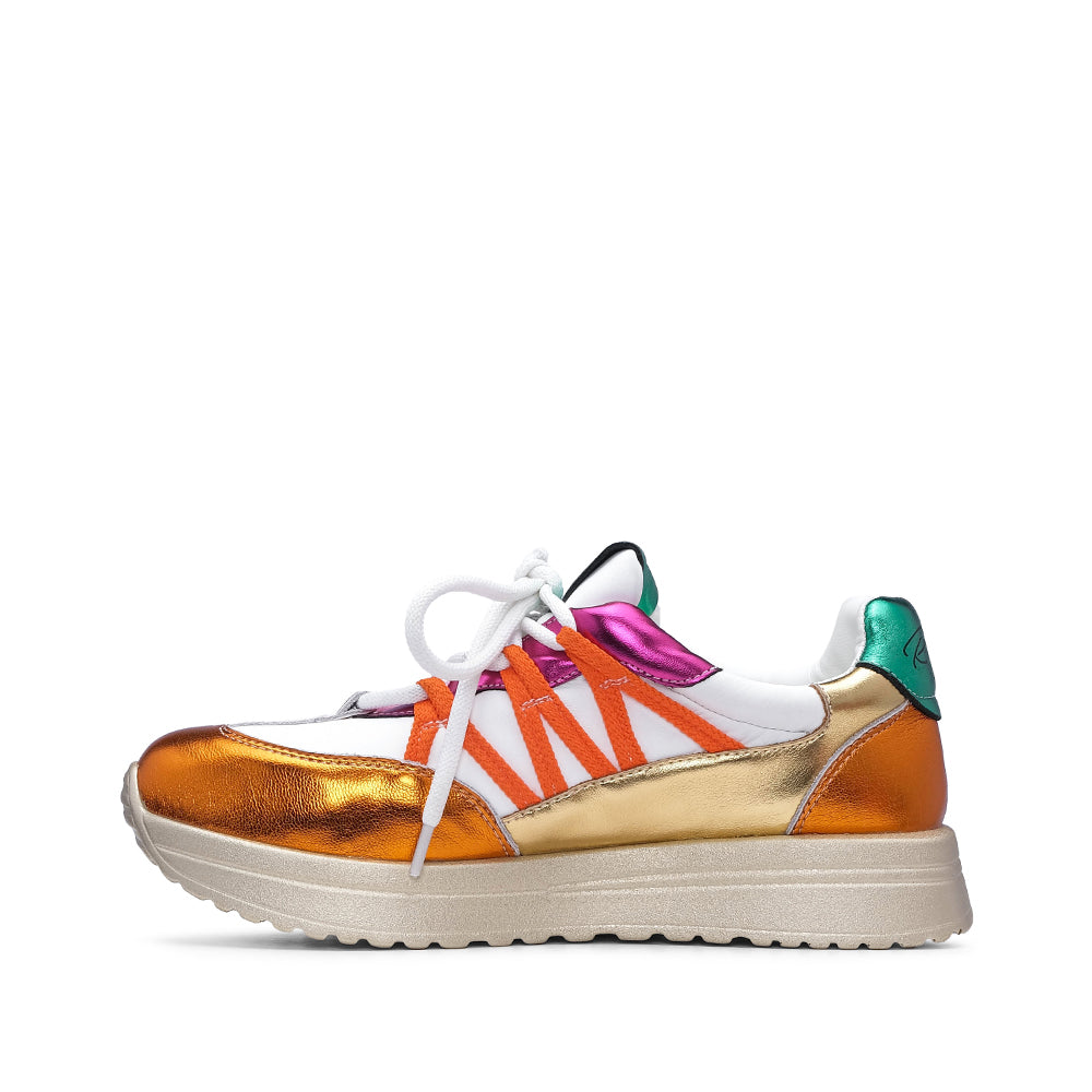 Sapatilha Casual Mulher Metalizado Multicolor