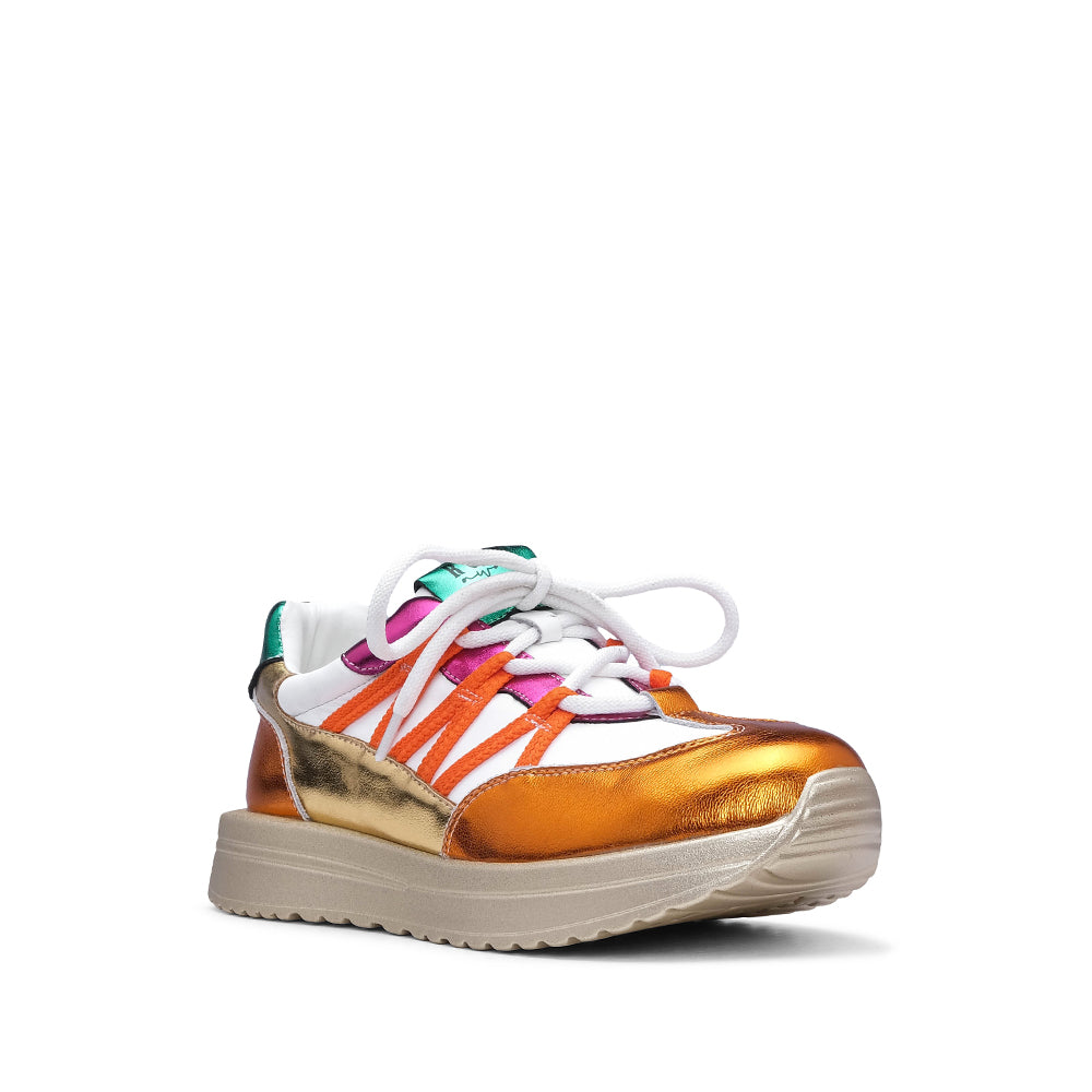 Sapatilha Casual Mulher Metalizado Multicolor