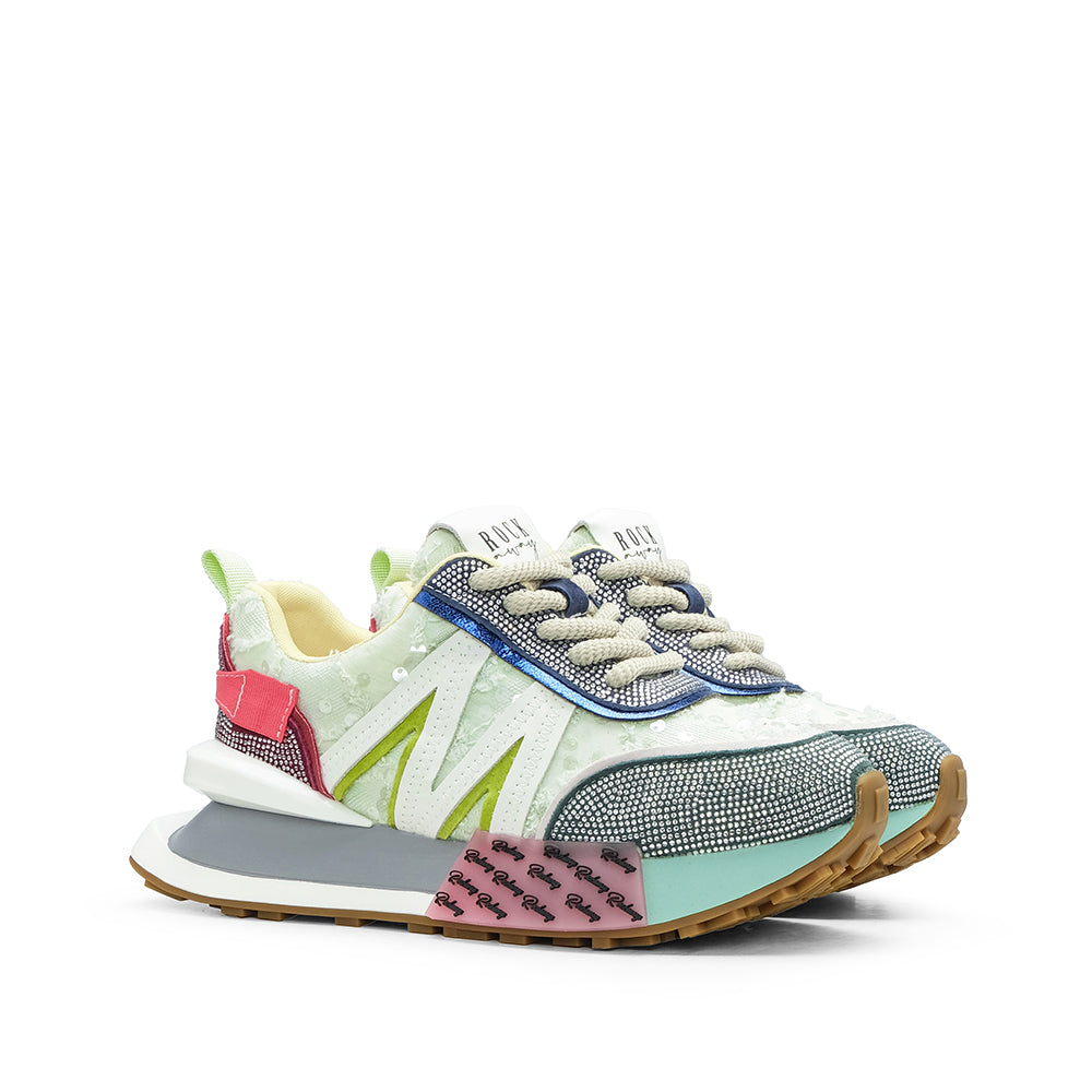 Sapatilha Casual Mulher Pele Sintética Multicolor