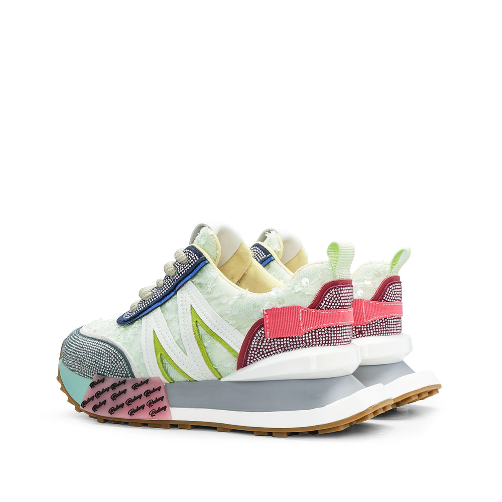 Sapatilha Casual Mulher Pele Sintética Multicolor